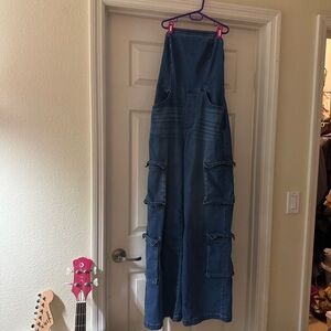 Y2K Blue Denim Jumpsuit